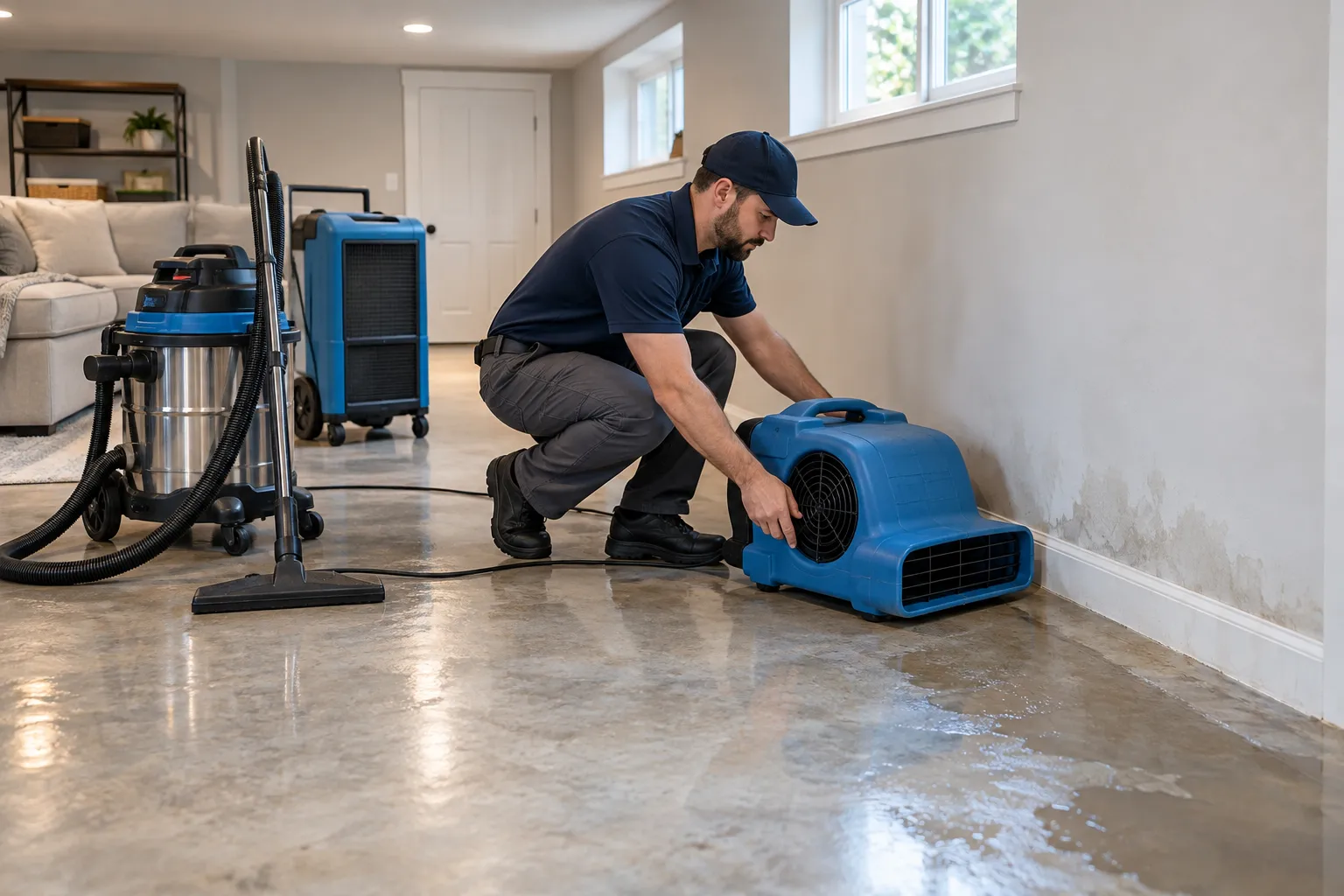 Water Extraction & Structural Drying in Baltimore, MD